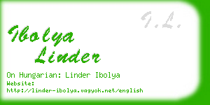 ibolya linder business card